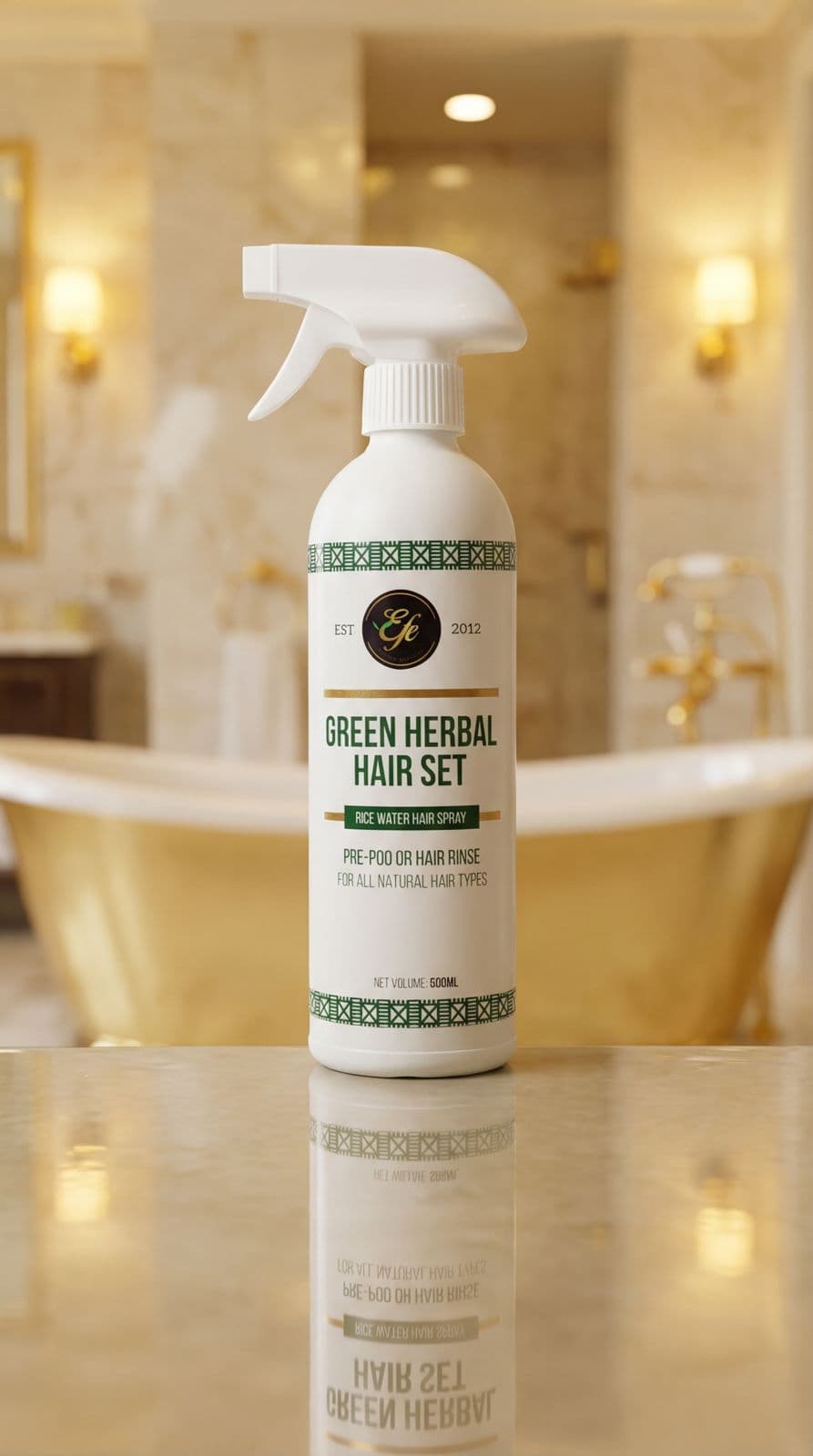 Green Herbal Rice Water Hair Spray 500ml